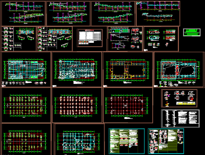 固原钢结构报告厅图纸