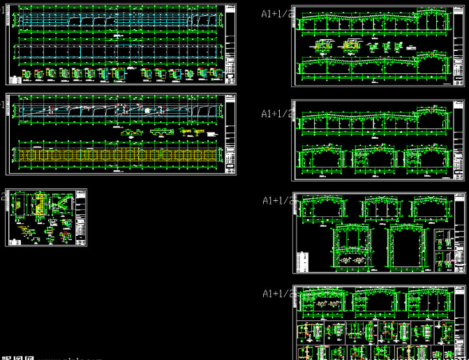 固原钢结构厂房图纸